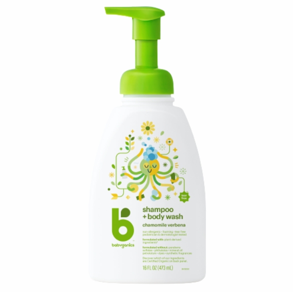 Babygarnics Shampoo + Body Wash- Chamomile Verbena