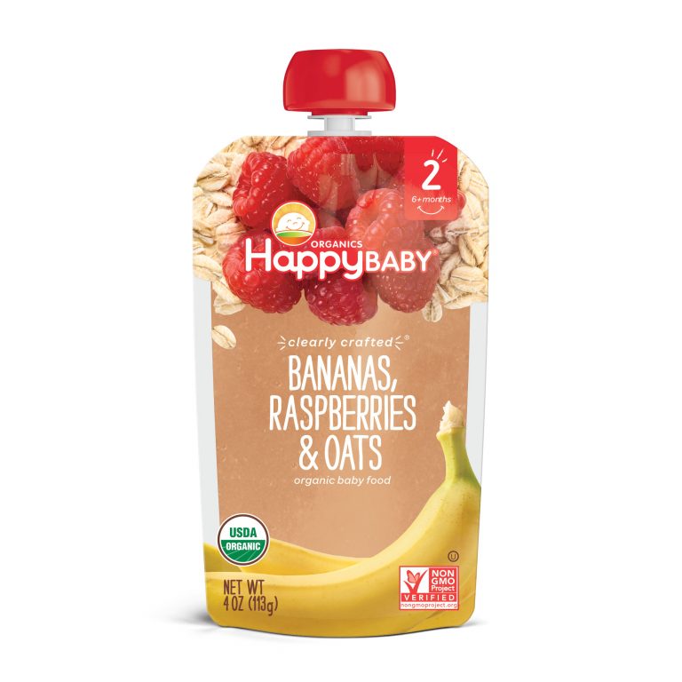 Happy baby bananas raspberries & oats