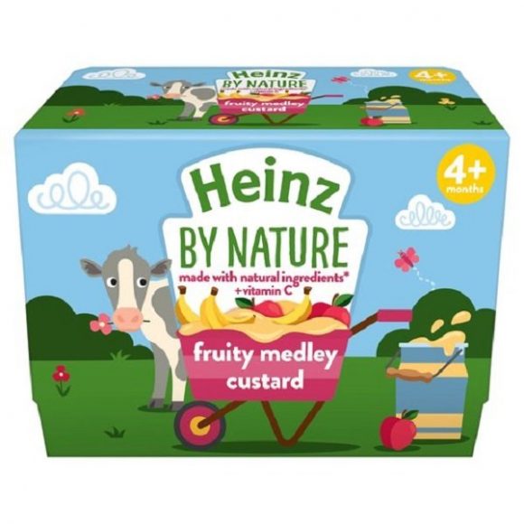 Heinz By Nature Fruity Medley Custard pot 100g