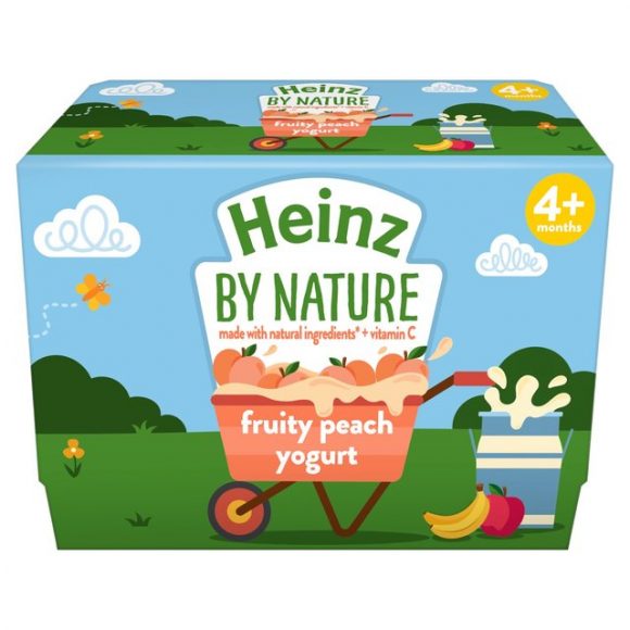 Heinz fruity peach yoghurt