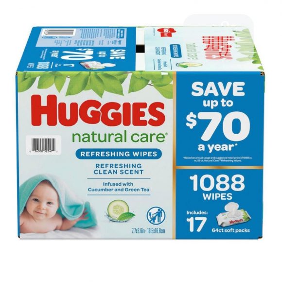 Huggies Natural Care refreshing Baby Wipes