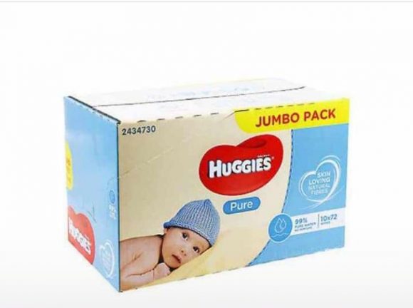 Huggies pure wipes jumbo