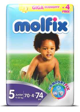 Molfix baby diaper size 5